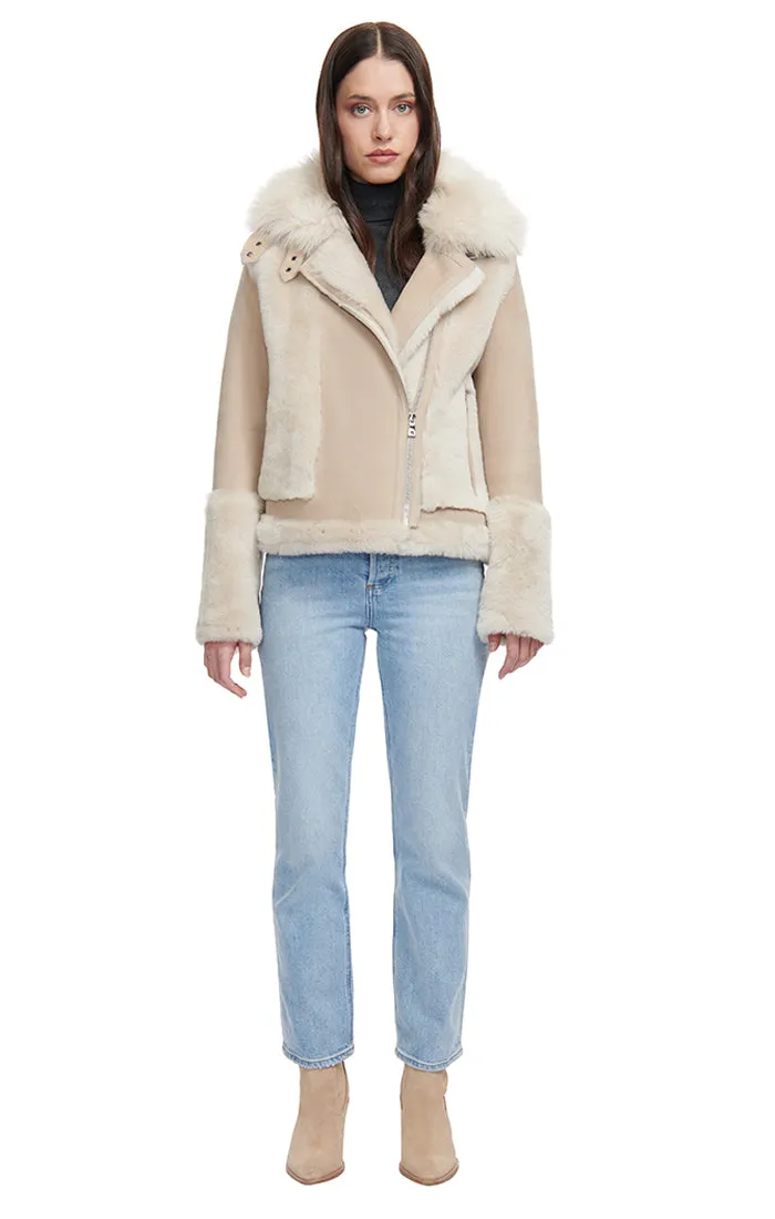 SOUL SHEARLING SUEDE BOMBER