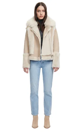 SOUL SHEARLING SUEDE BOMBER