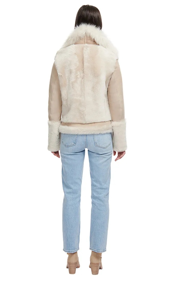 SOUL SHEARLING SUEDE BOMBER