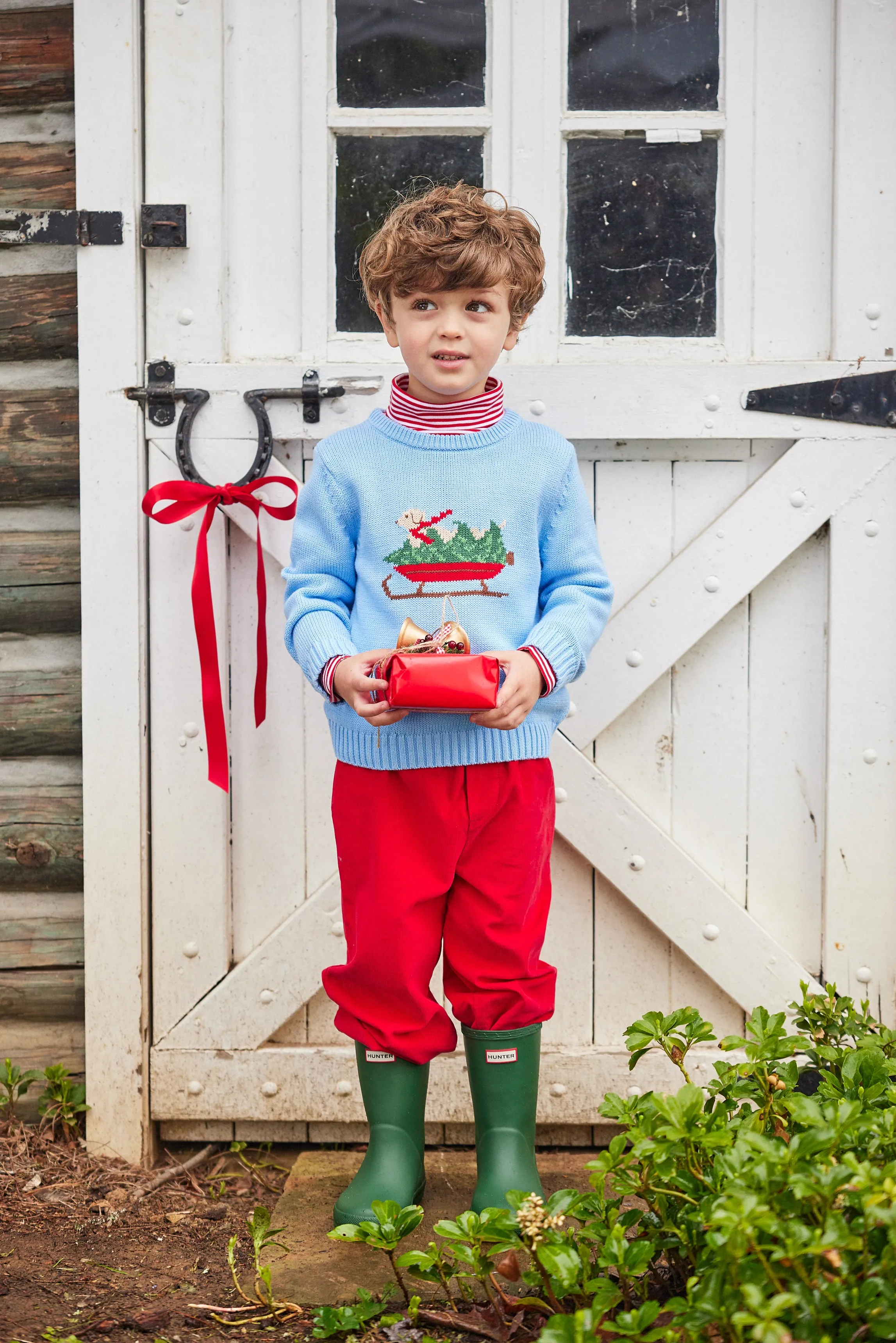 Striped Turtleneck - Red