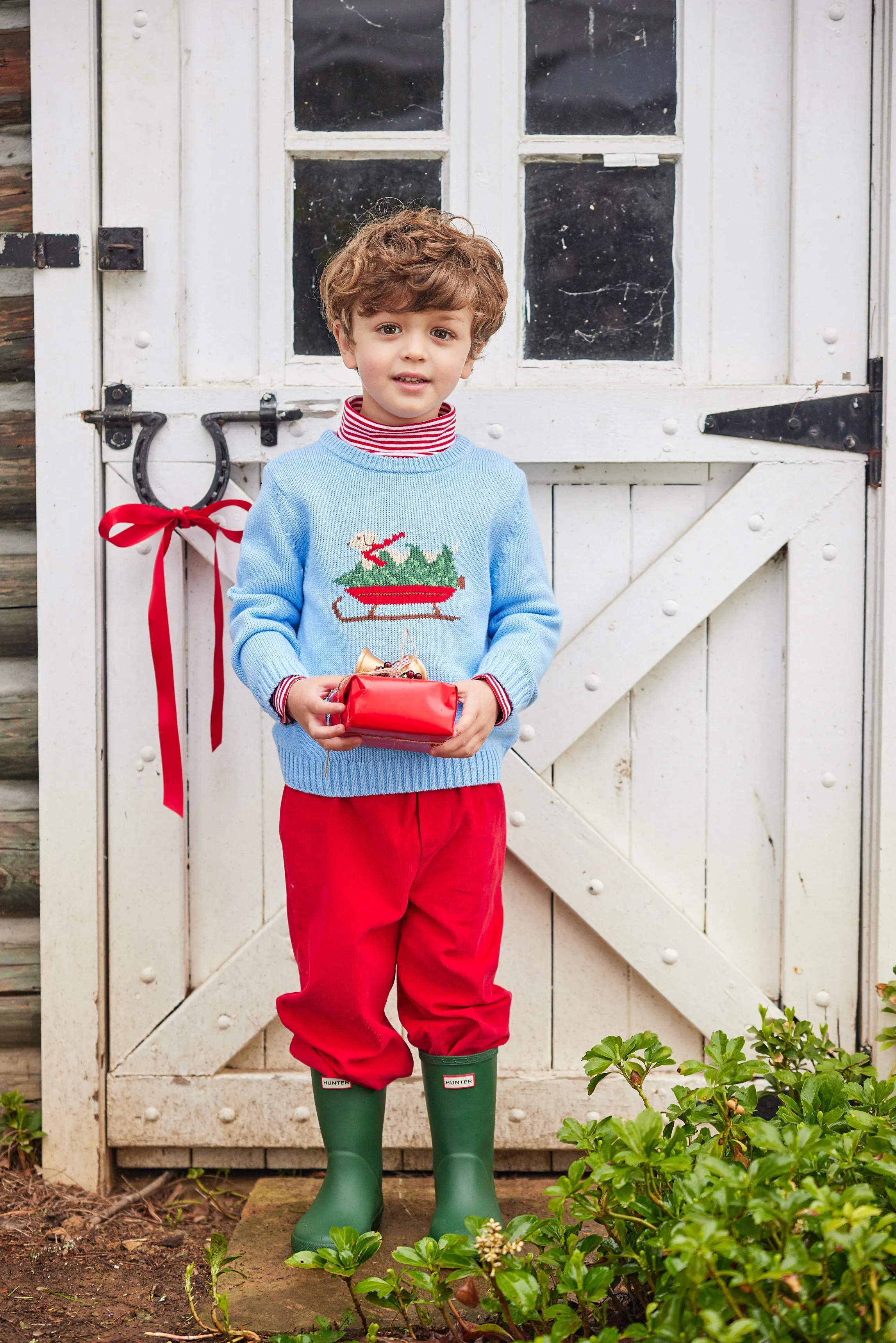 Striped Turtleneck - Red