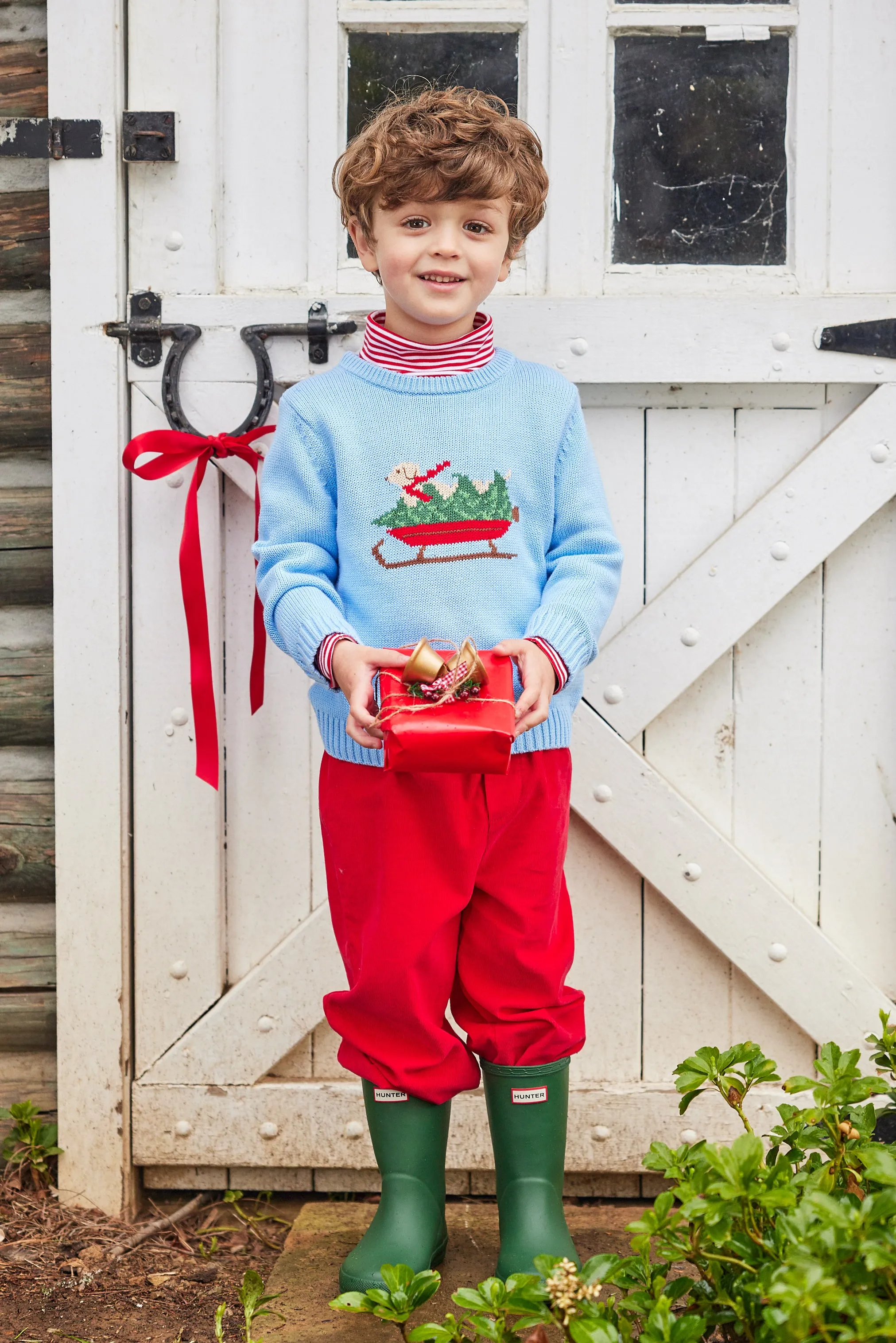 Striped Turtleneck - Red