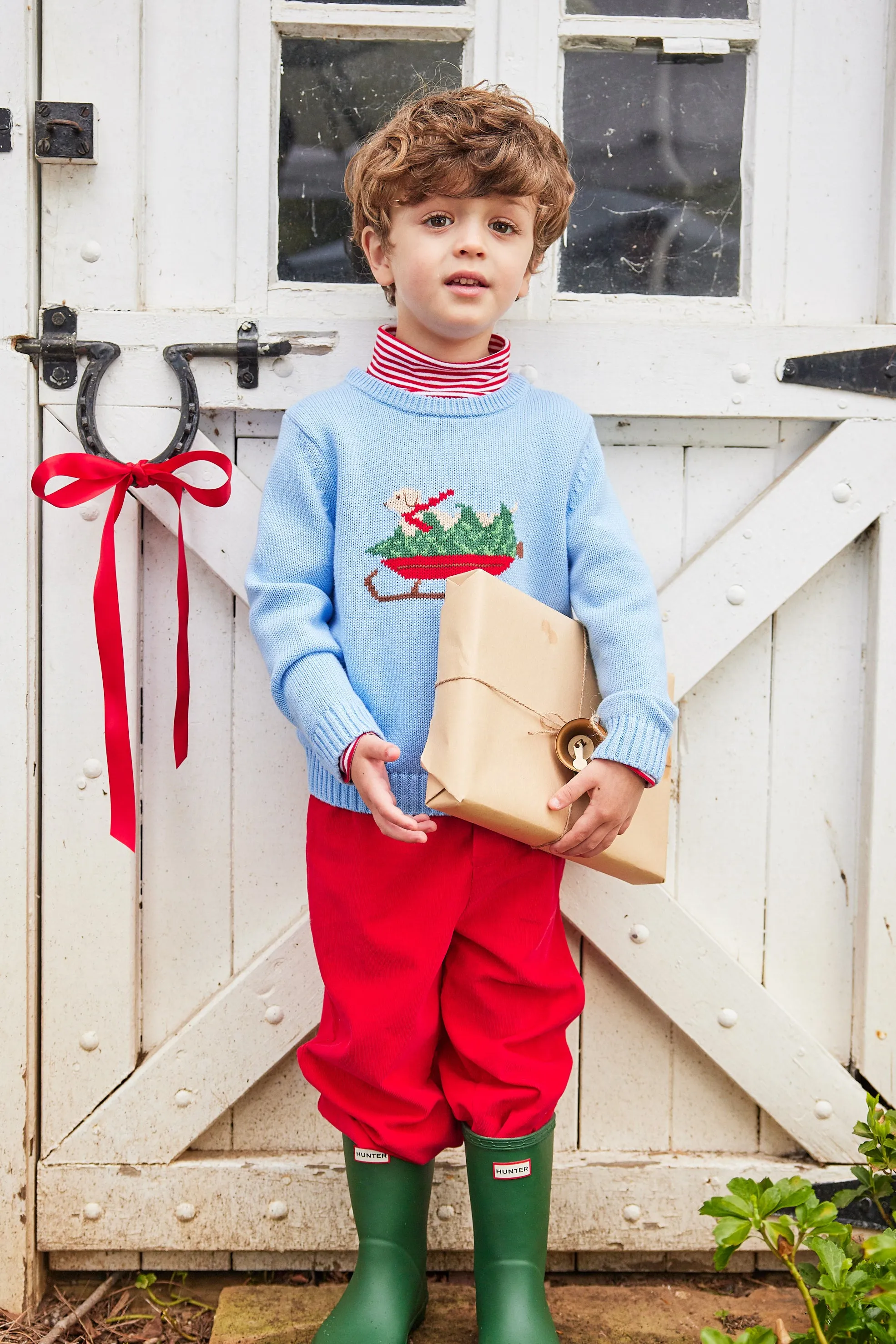 Striped Turtleneck - Red