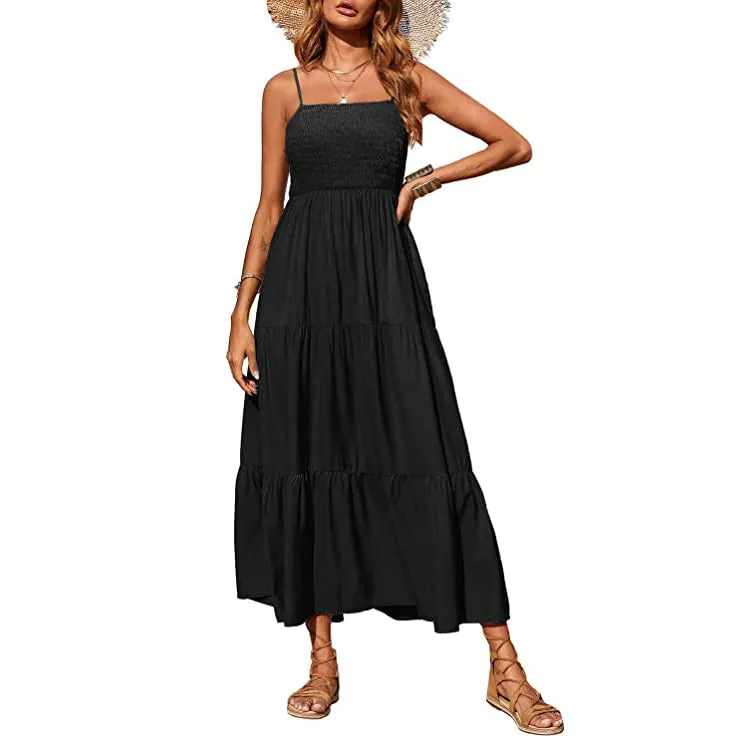 Women's Summer Boho Sleeveless Maxi Dress